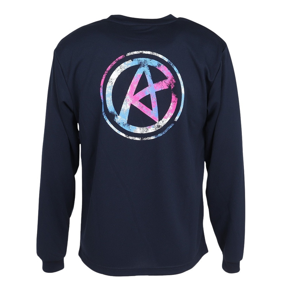 アルスト（ALST）（メンズ）バレーボールウェア 長袖ドライ Tシャツ グランジ ロゴ VB24TS15-41