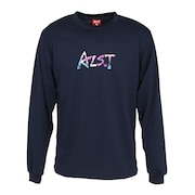 (メンズ)バレーボールウェア 長袖ドライ Tシャツ グランジ ロゴ VB24TS15-41