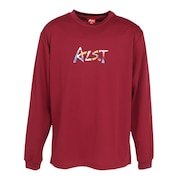 (メンズ)バレーボールウェア 長袖ドライ Tシャツ グランジ ロゴ VB24TS15-64