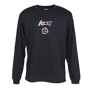 (メンズ)バレーボールウェア 長袖ドライ Tシャツ スピードグラデーション ロゴ VB24TS16-05