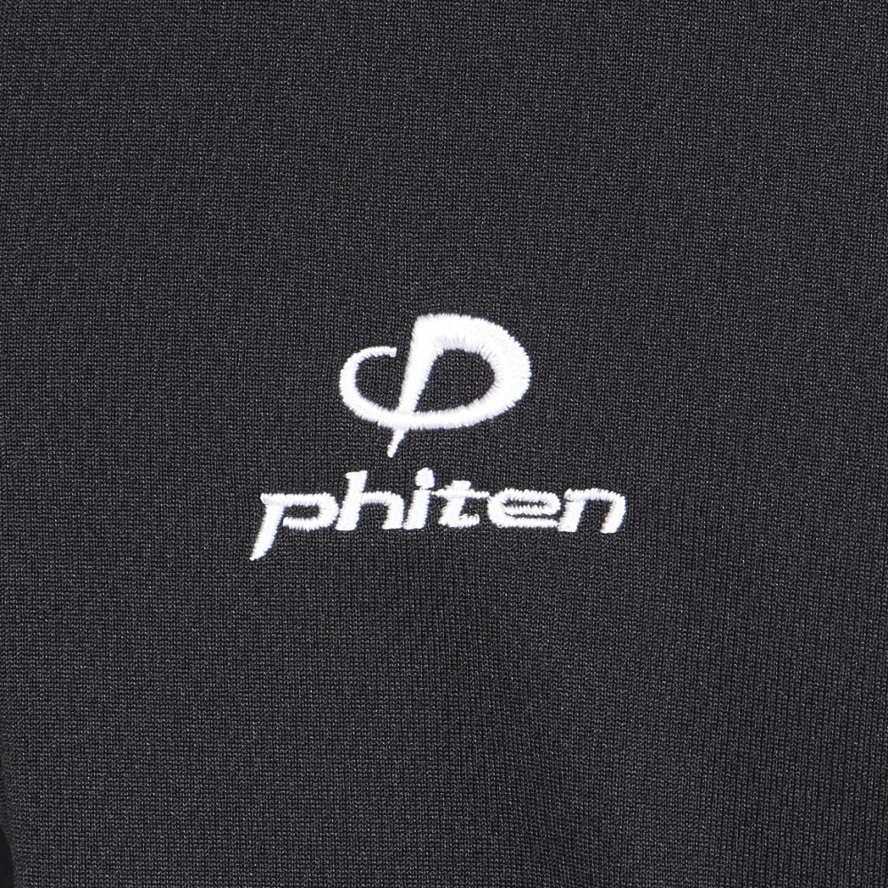 ファイテン（PHITEN）（メンズ、レディース）バレーボールウェア 長袖Tシャツ ブラックゴールド 3124JG62500