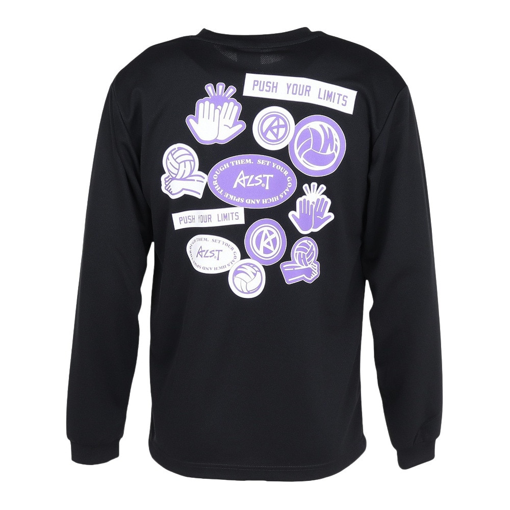 アルスト（ALST）（メンズ、レディース）バレーボールウェア ロングTシャツ ステッカー VB25TS15-05