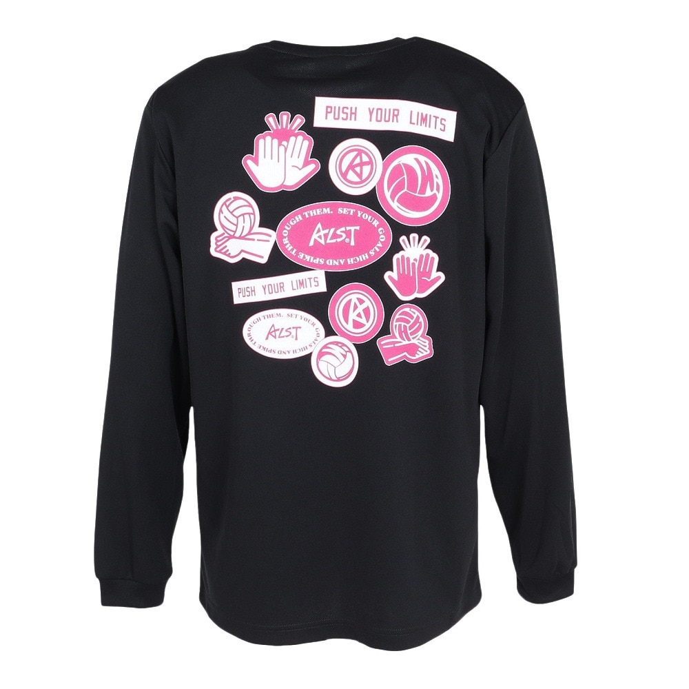 アルスト（ALST）（メンズ、レディース）バレーボールウェア ロングTシャツ ステッカー VB25TS15-06