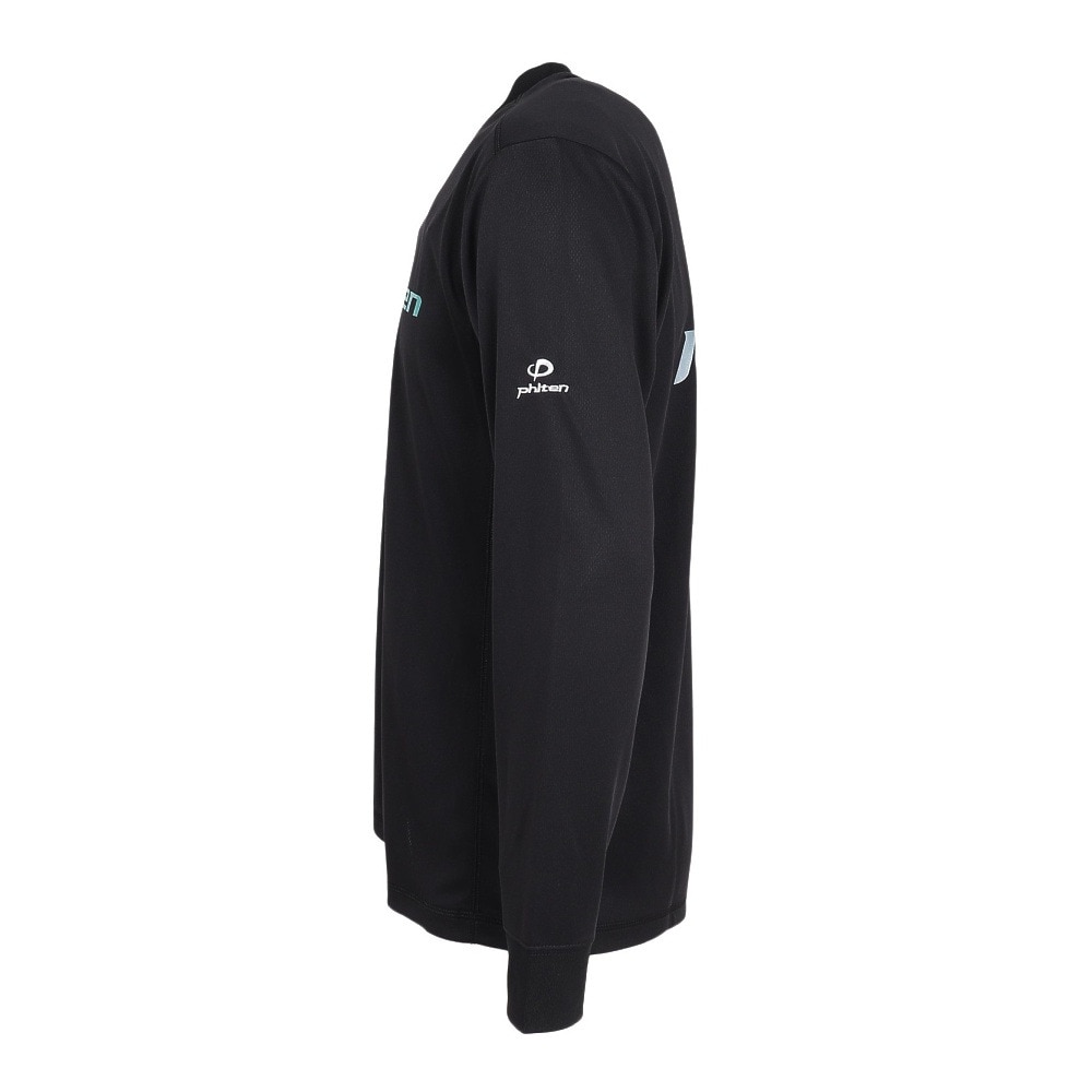 ファイテン（PHITEN）（メンズ、レディース）バレーボールウェア ラメ グラデーション 長袖Tシャツ BK/BL 3125JG68310