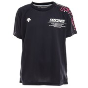 デサント（DESCENTE）（キッズ）バレーボールウェア ジュニア 半袖プラクティスシャツ DVJTJA51 NV