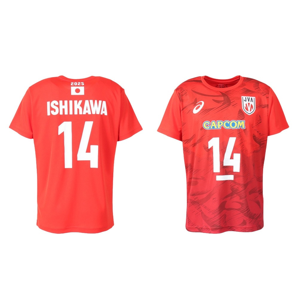アシックス（ASICS）（メンズ、レディース）バレーボールウェア バレー応援Tシャツ 男子 日本代表 2025 石川 祐希 2053A286.601