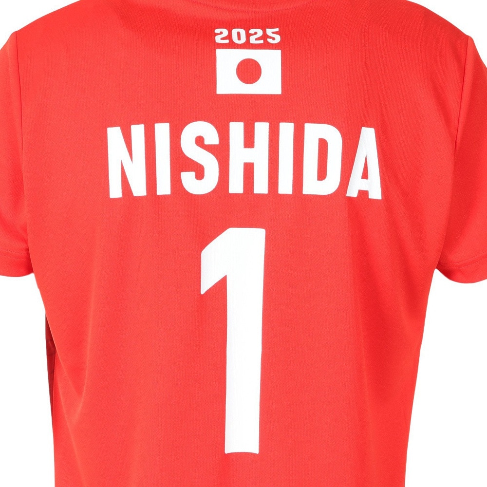 アシックス（ASICS）（メンズ、レディース）バレーボールウェア バレー応援Tシャツ 男子 日本代表 2025 西田 有志 2053A286.602