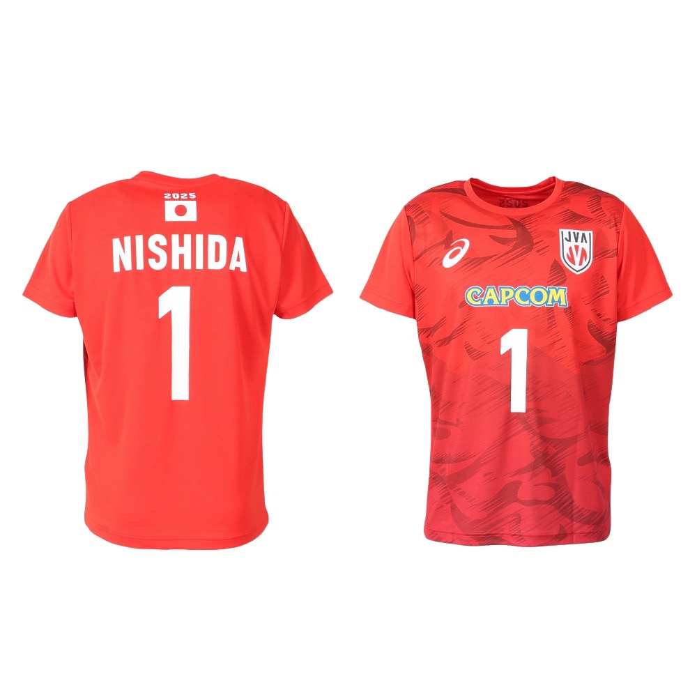 アシックス（ASICS）（メンズ、レディース）バレーボールウェア バレー応援Tシャツ 男子 日本代表 2025 西田 有志 2053A286.602