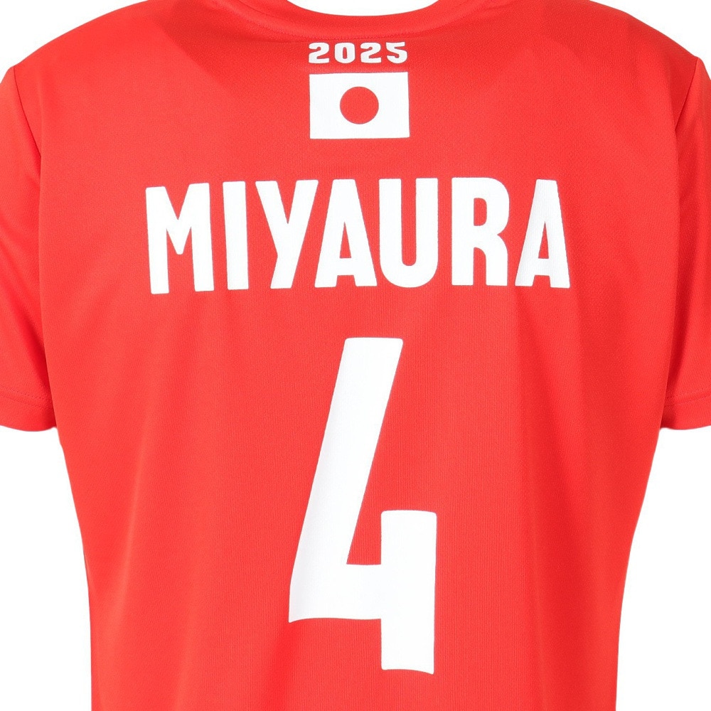 アシックス（ASICS）（メンズ、レディース）バレーボールウェア バレー応援Tシャツ 男子 日本代表 2025 宮浦 健人 2053A286.604