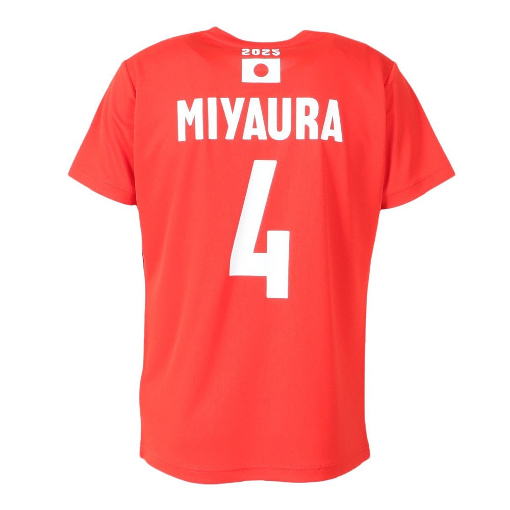 アシックス（ASICS）（メンズ、レディース）バレーボールウェア バレー応援Tシャツ 男子 日本代表 2025 宮浦 健人 2053A286.604