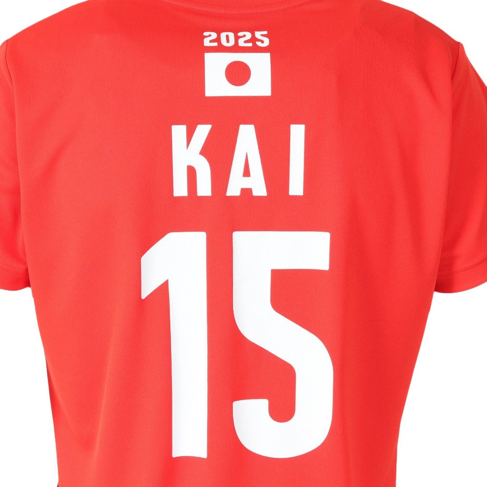 アシックス（ASICS）（メンズ、レディース）バレーボールウェア バレー応援Tシャツ 男子 日本代表 2025 甲斐 優斗 2053A286.605