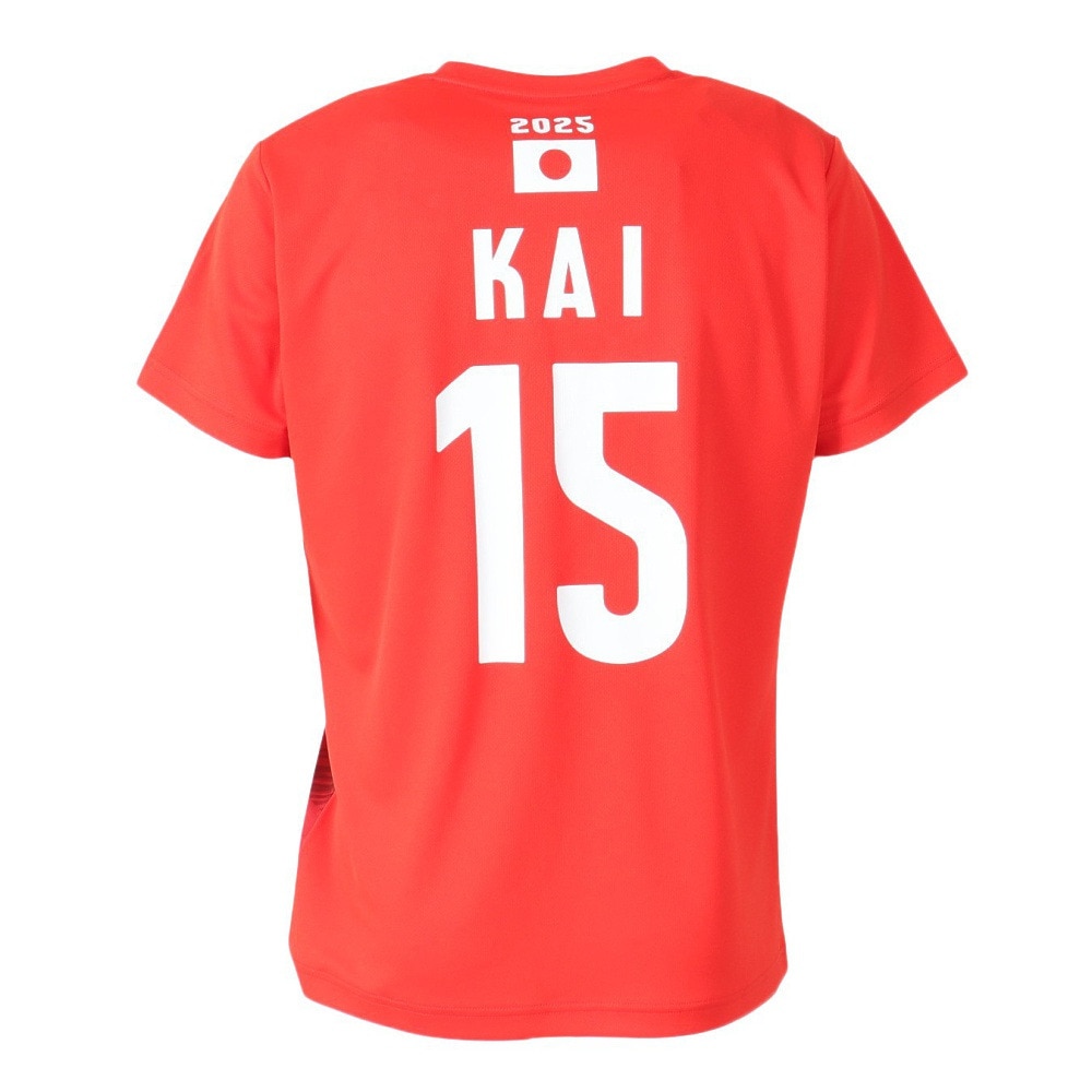 アシックス（ASICS）（メンズ、レディース）バレーボールウェア バレー応援Tシャツ 男子 日本代表 2025 甲斐 優斗 2053A286.605