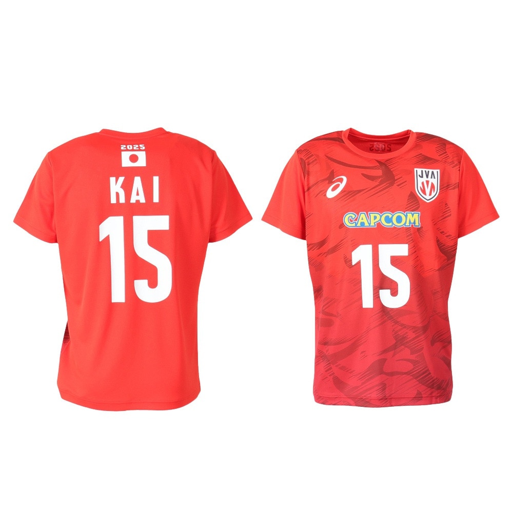 アシックス（ASICS）（メンズ、レディース）バレーボールウェア バレー応援Tシャツ 男子 日本代表 2025 甲斐 優斗 2053A286.605