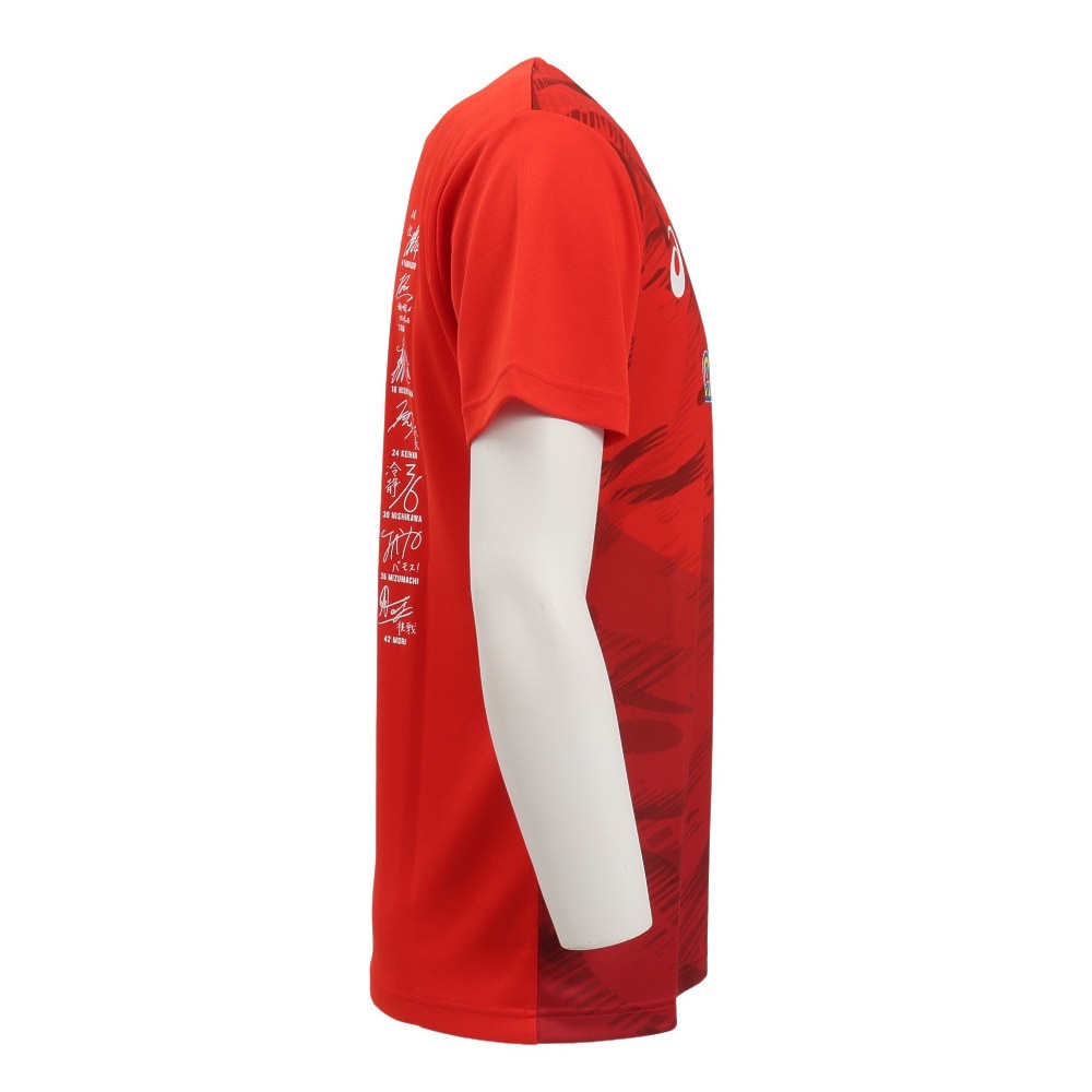 アシックス（ASICS）（メンズ、レディース）バレーボールウェア 25 日本代表 応援Tシャツ 2053A287.600