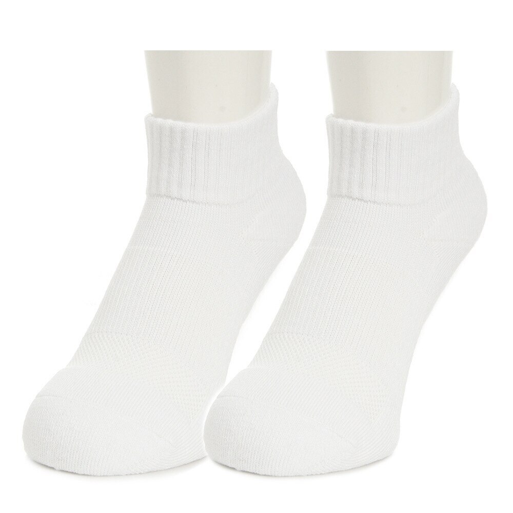  【大奉仕!多少のキズ汚れ有】ショ-トソックス 11cm丈 2足組 770G6RN3534 WHT バレーボール ソックス