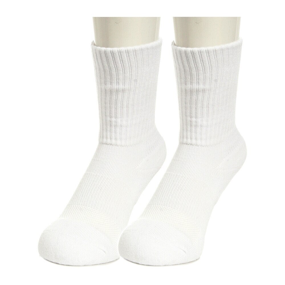  【大奉仕!多少のキズ汚れ有】ミドルソックス 20cm丈 2足組 770G6RN3536 WHT バレーボール ソックス