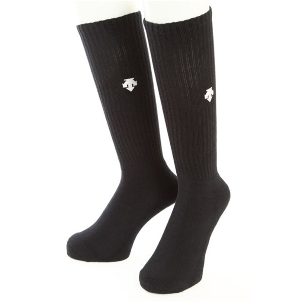 デサント（DESCENTE）（レディース、キッズ）ハイソックス DVB-8124 BLK