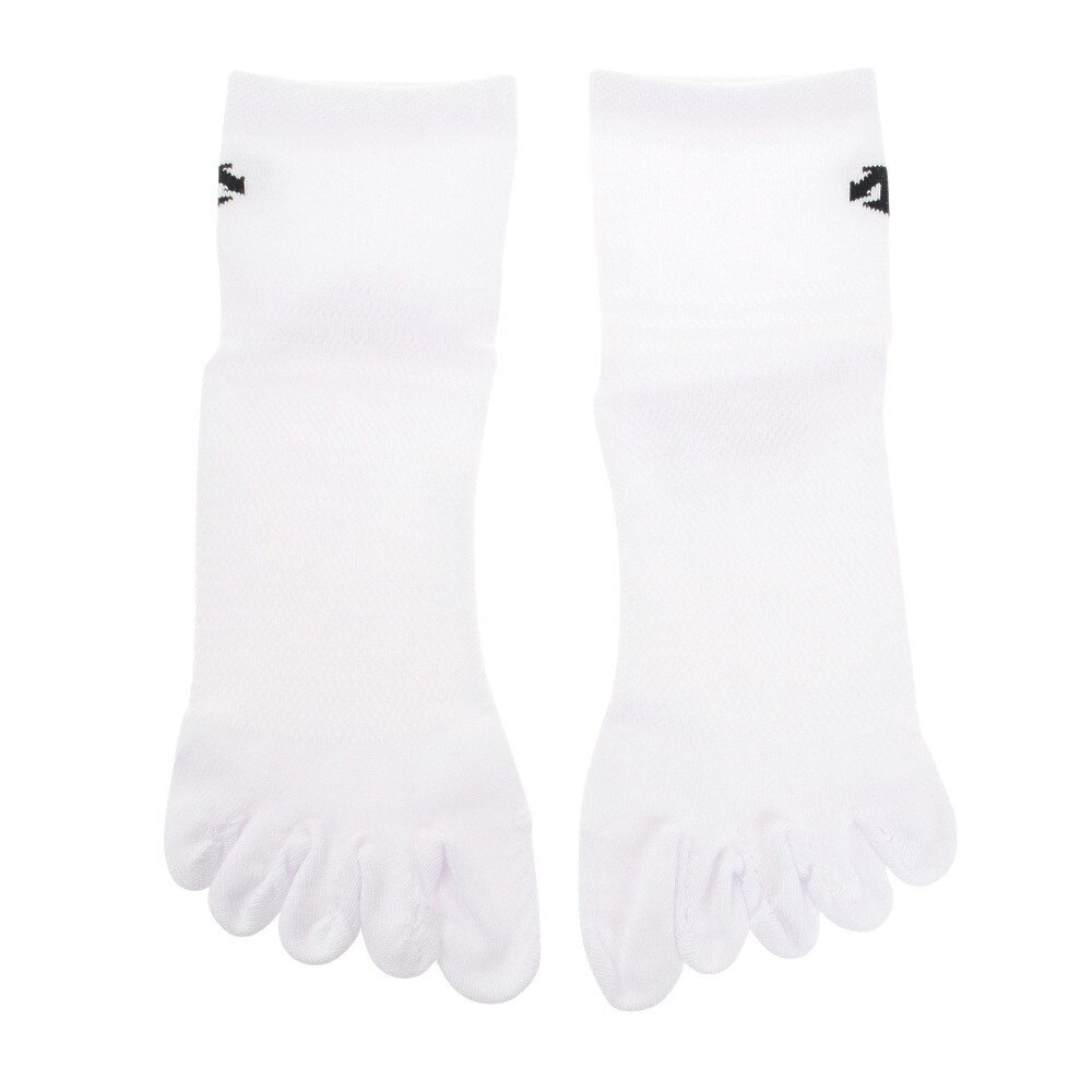 デサント（DESCENTE）（メンズ、レディース）バレーボール ソックス 5本指スーパーショートソックス DVB-9135 WHT