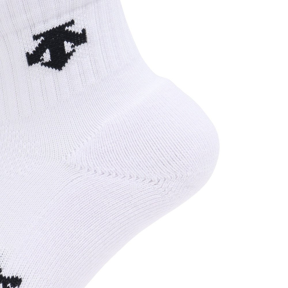 デサント（DESCENTE）（メンズ、レディース）バレーボール ソックス Vフィットスーパーショート DVB-9038 WBK