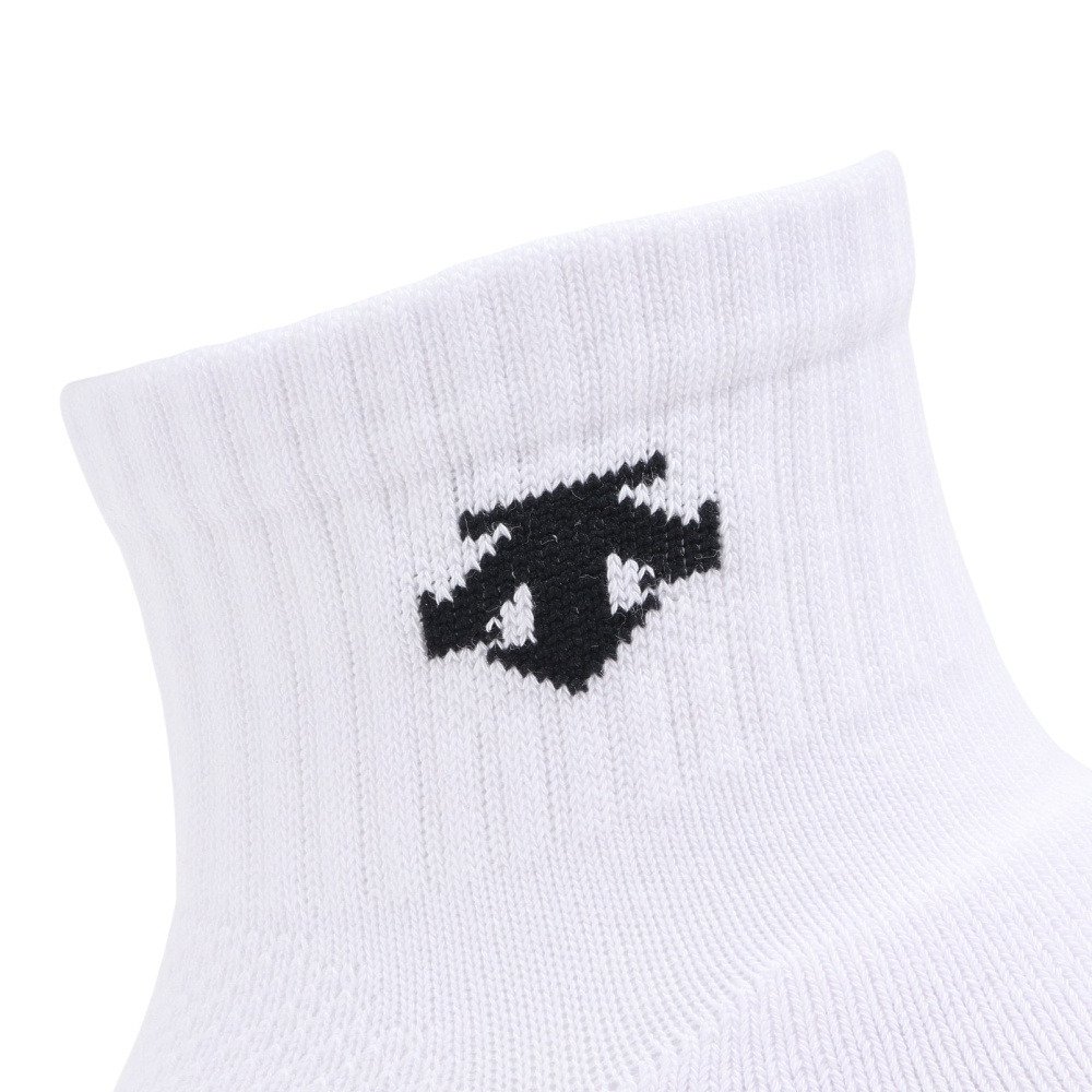 デサント（DESCENTE）（メンズ、レディース）バレーボール ソックス Vフィットスーパーショート DVB-9038 WBK