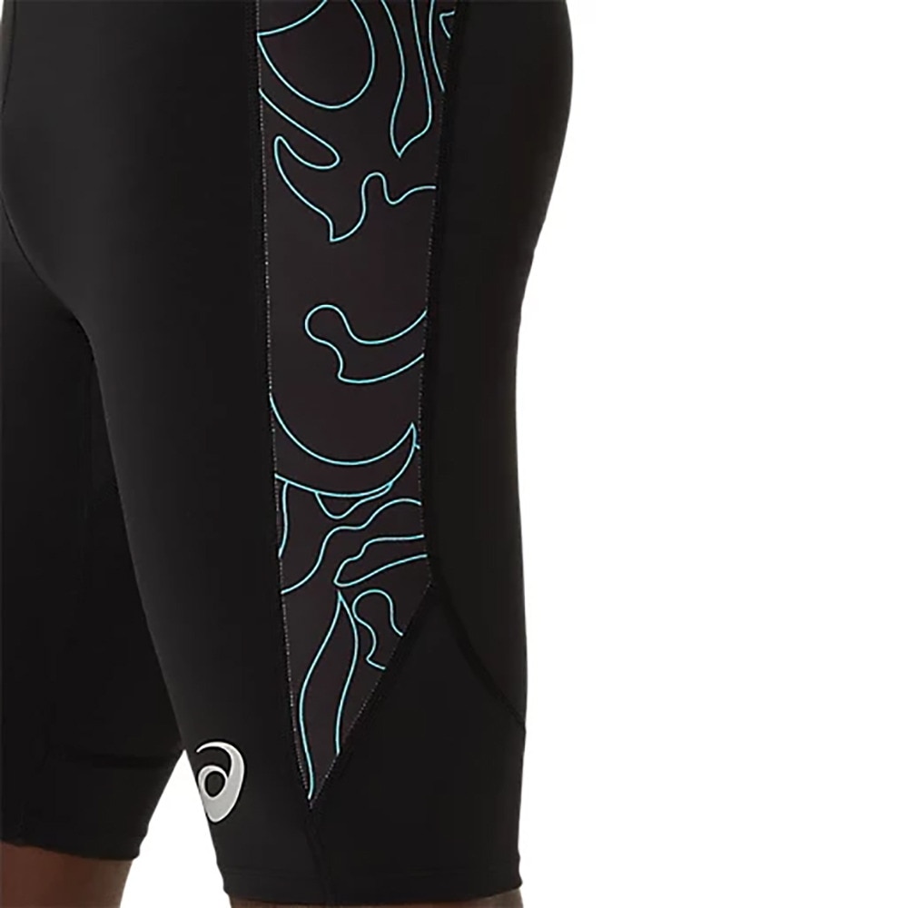 アシックス（ASICS）（メンズ）陸上ウェア グラフィックミドルタイツ 2091A745.002