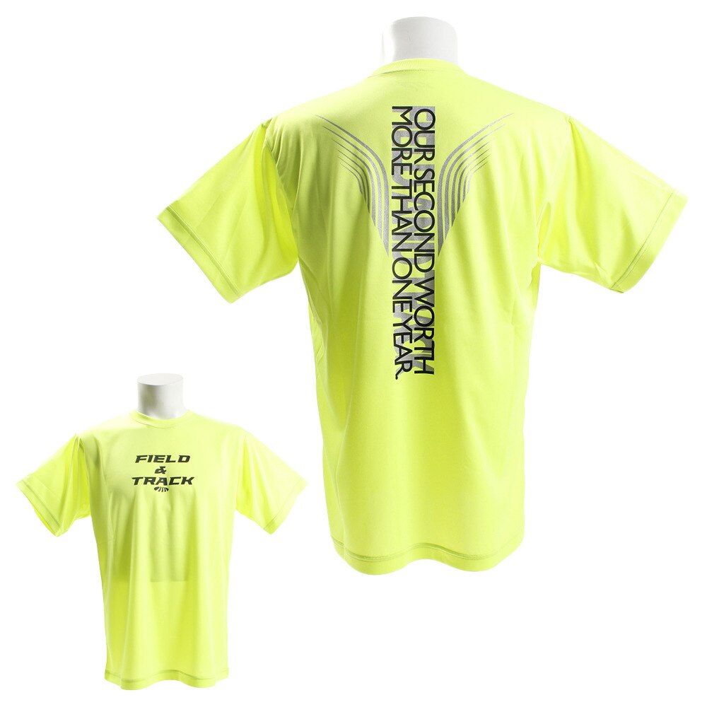  【大奉仕!多少のキズ汚れ有】ドライプラス SECONDWORTS Tシャツ 771G8ES1214 YEL 陸上ウェア シャツ