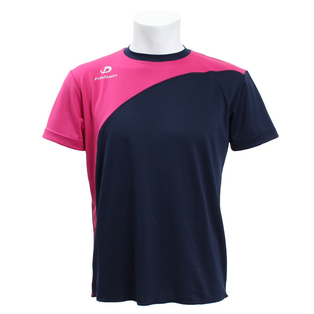 【多少の傷汚れありの為大奉仕】Tシャツ フロント切替半袖Tシャツ NV/PK 3119JG33610