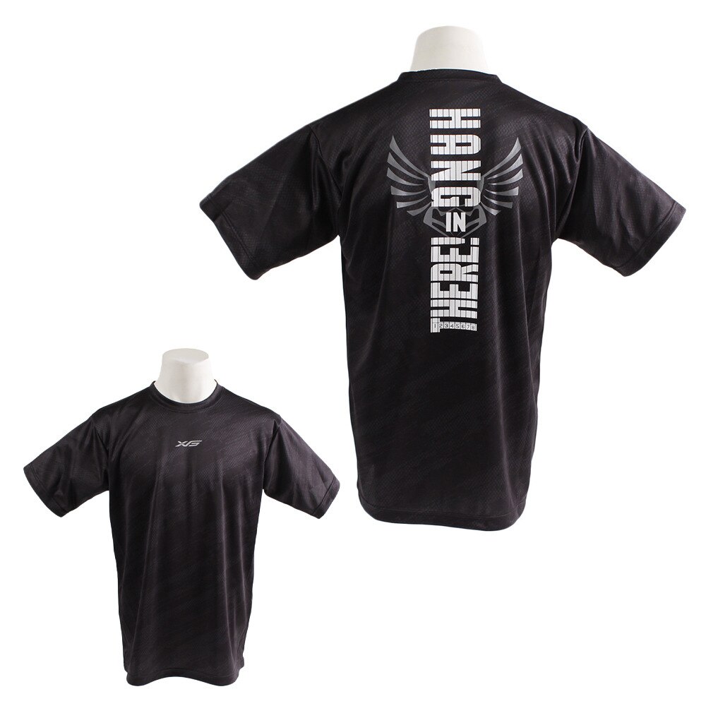  Tシャツ メンズ ドライプラス HANG IN THER 半袖Tシャツ 771G9ES5719 BLK
