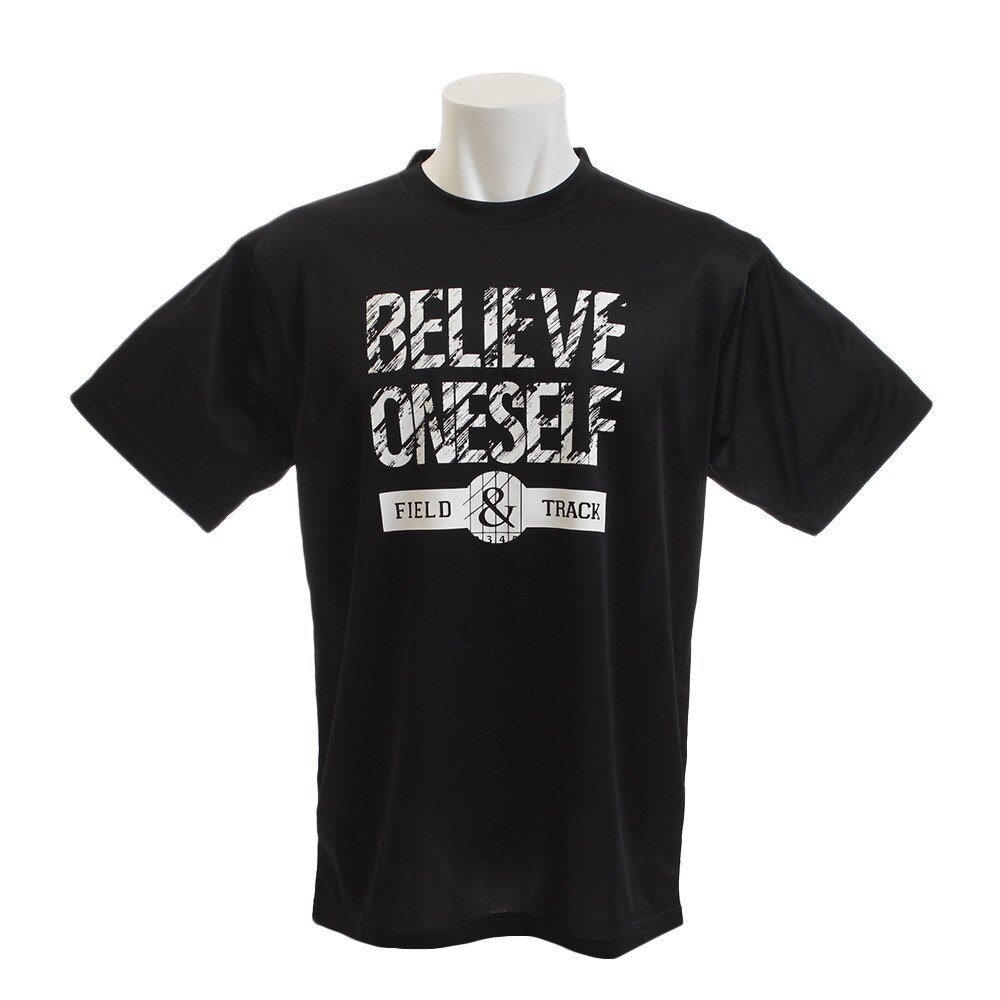  Tシャツ メンズ ドライプラス BELIEVE THER 半袖Tシャツ 771G9ES5721 BLK
