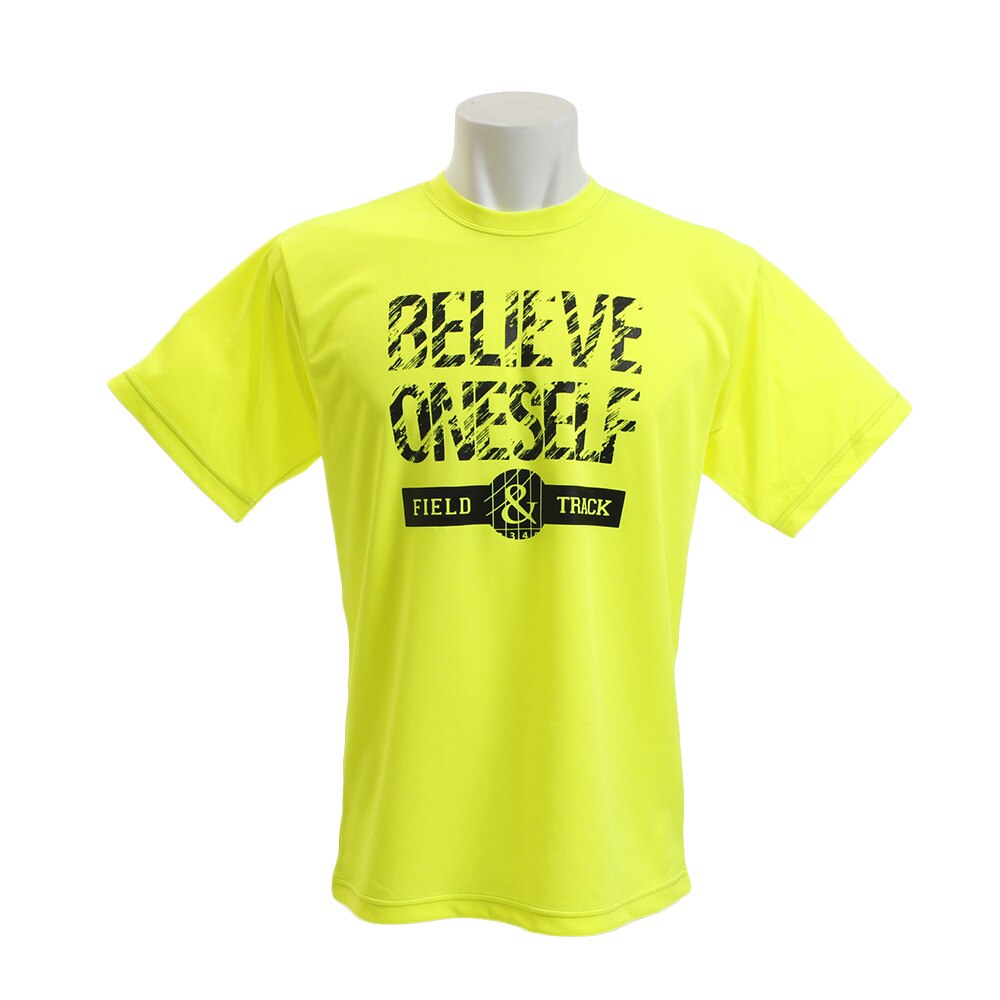  Tシャツ メンズ ドライプラス BELIEVE THER 半袖Tシャツ 771G9ES5721 YEL