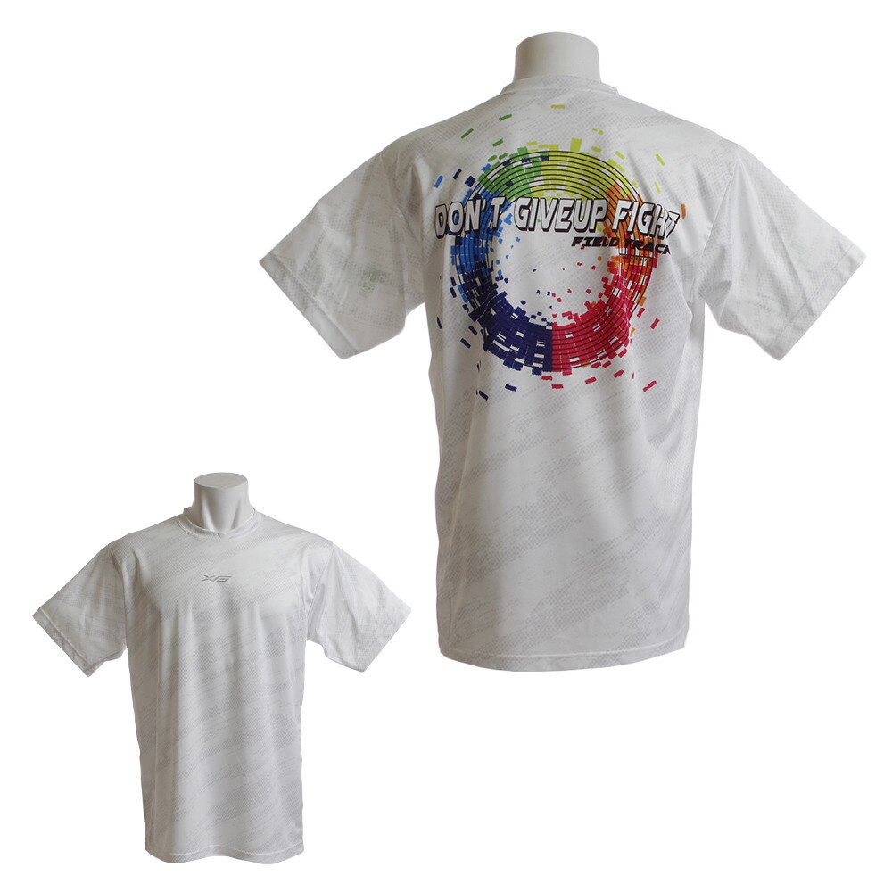  Tシャツ メンズ ドライプラス DONT GIVE UP THER 半袖Tシャツ 771G9ES5724 WT/RBW