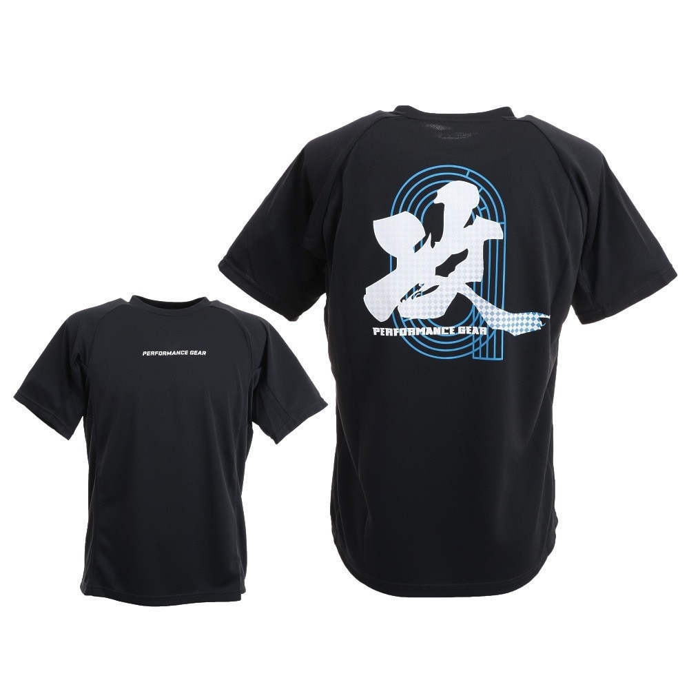 パフォーマンスギア（PG）（メンズ）陸上ウェア シャツ ドライプラス 漢字Tシャツ 攻 771PG0TF9710 BLK