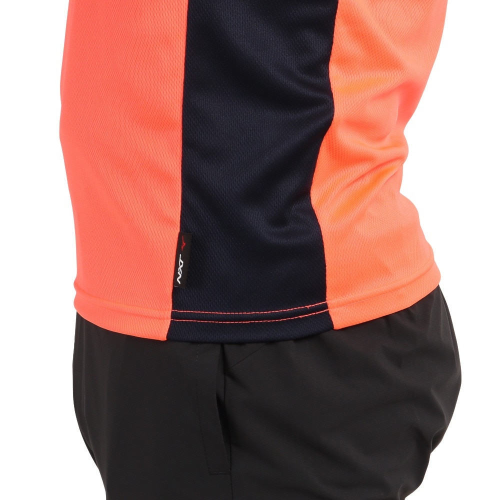 ミズノ（MIZUNO）（メンズ）陸上ウェア シャツ 袖ロゴプリント入り プラクティスシャツ U2MA201553