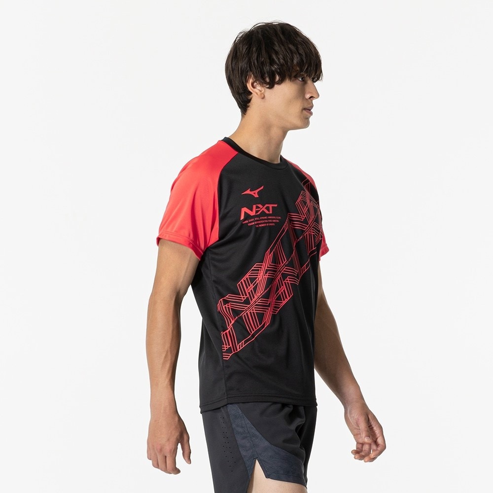 ミズノ（MIZUNO）（メンズ、レディース）陸上ウェア シャツ N-XTプラクティス 半袖Tシャツ U2MAB01596 速乾