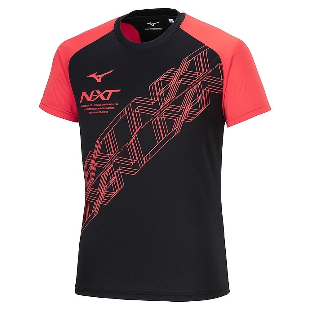 ミズノ（MIZUNO）（メンズ、レディース）陸上ウェア シャツ N-XTプラクティス 半袖Tシャツ U2MAB01596 速乾