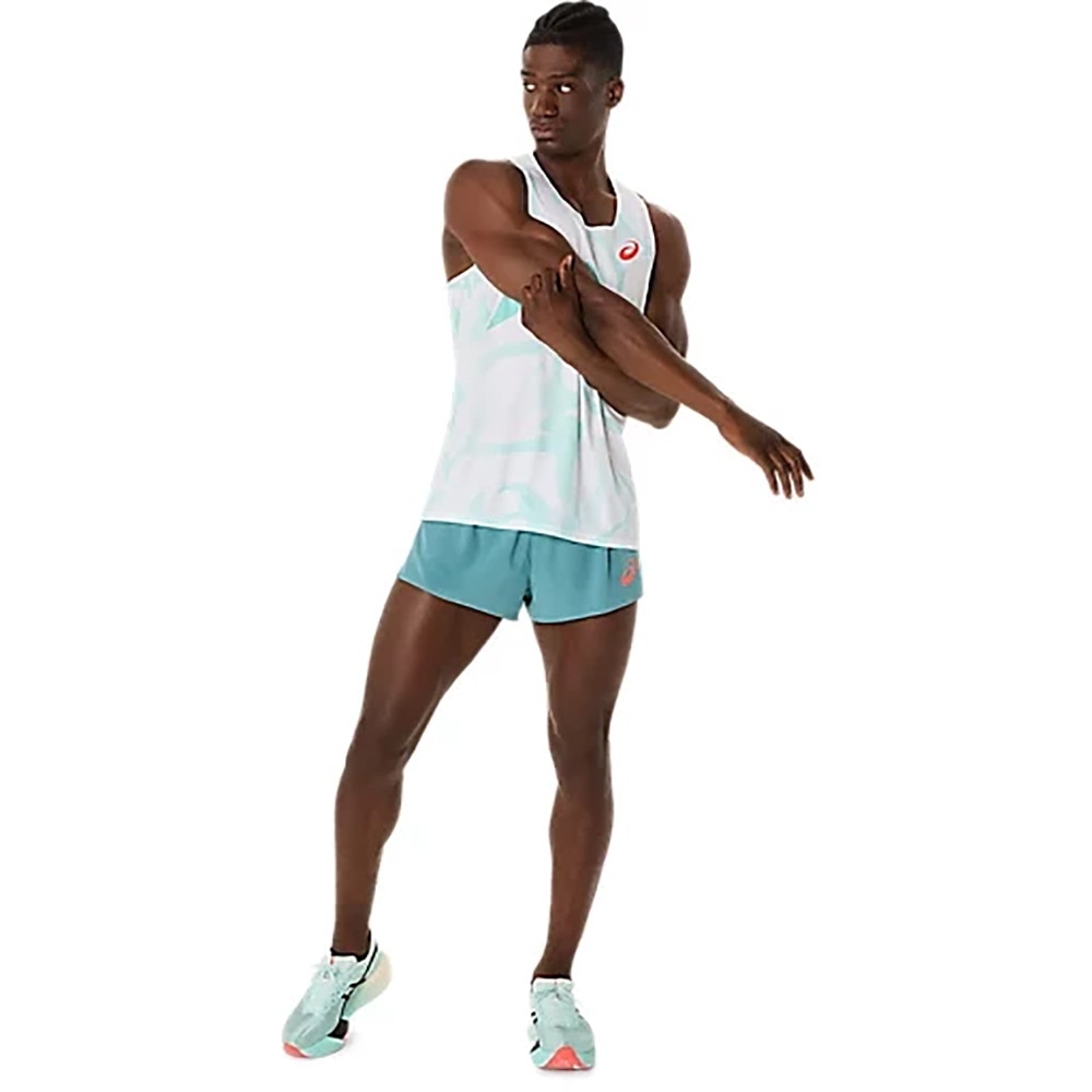 アシックス（ASICS）（メンズ）陸上ウェア シャツ クールグラフィックシングレット 2091A739.411