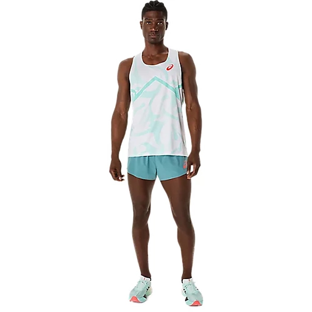 アシックス（ASICS）（メンズ）陸上ウェア シャツ クールグラフィックシングレット 2091A739.411