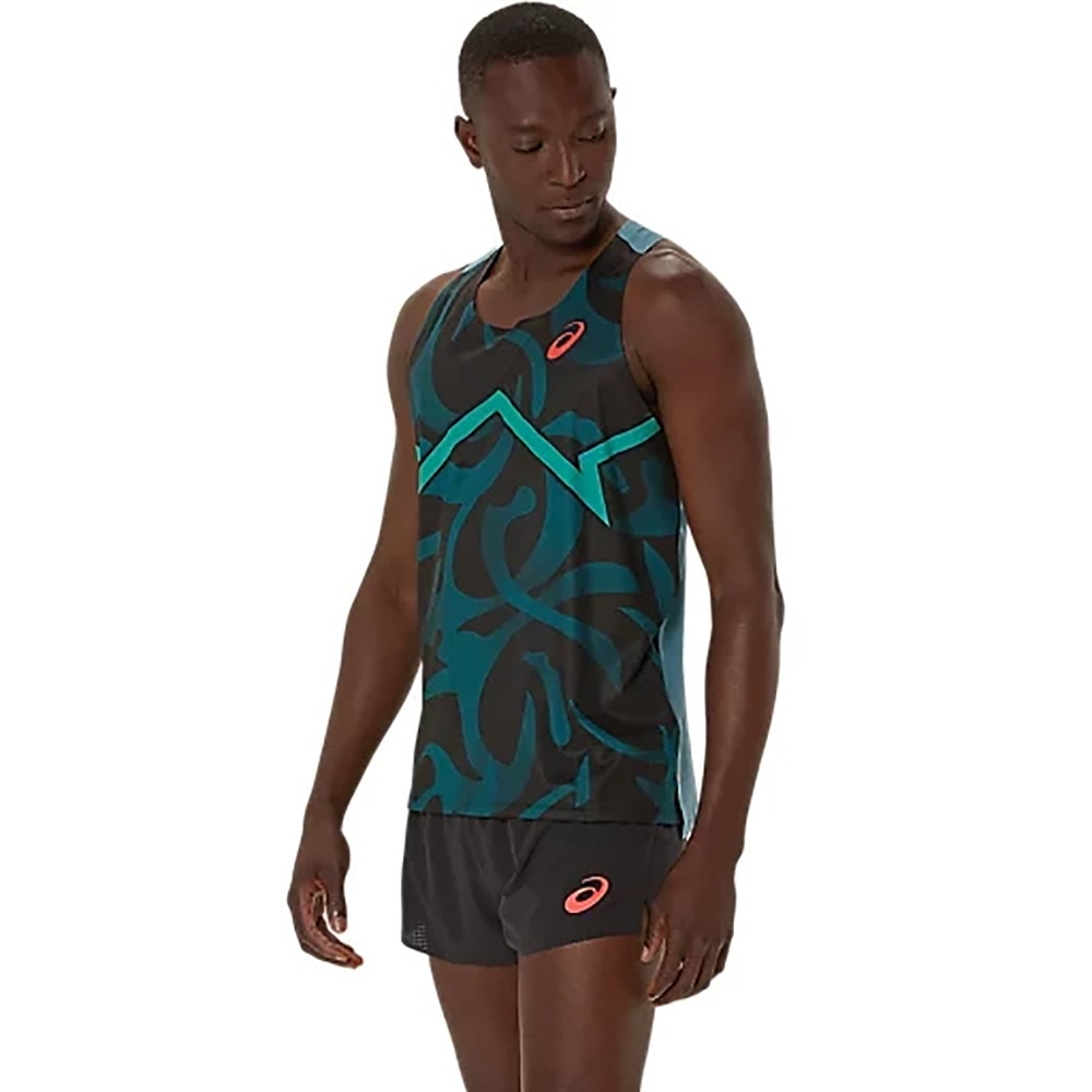 アシックス（ASICS）（メンズ）陸上ウェア シャツ クールグラフィックシングレット 2091A739.412