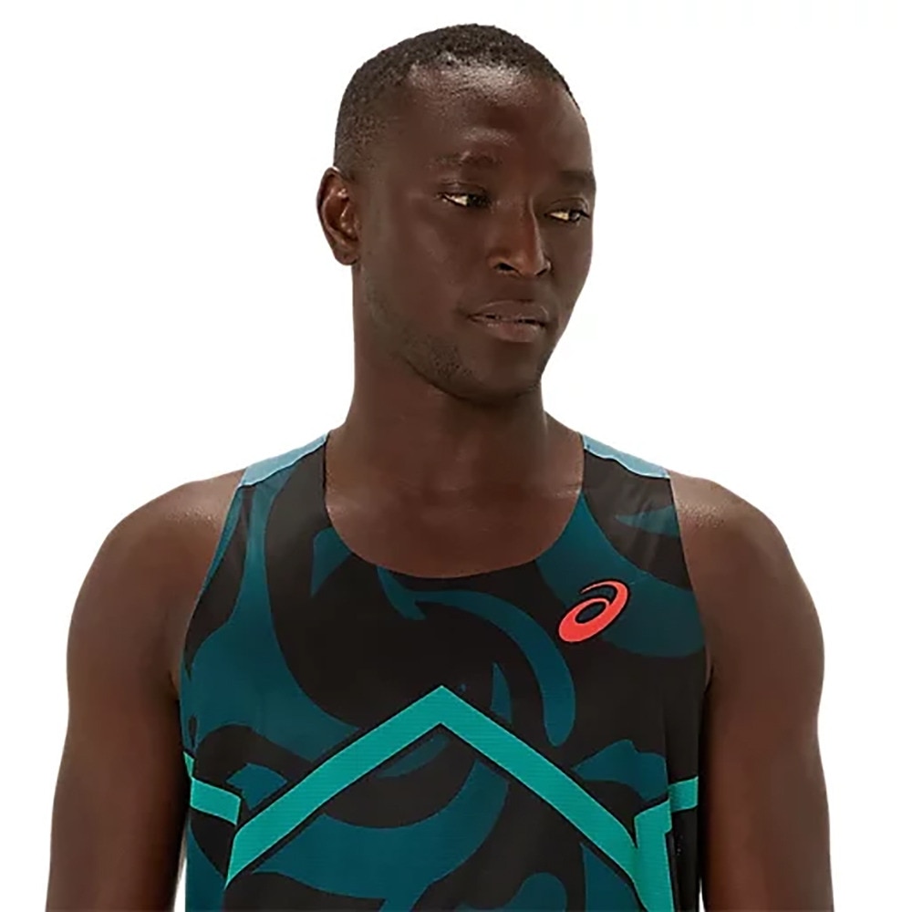 アシックス（ASICS）（メンズ）陸上ウェア シャツ クールグラフィックシングレット 2091A739.412