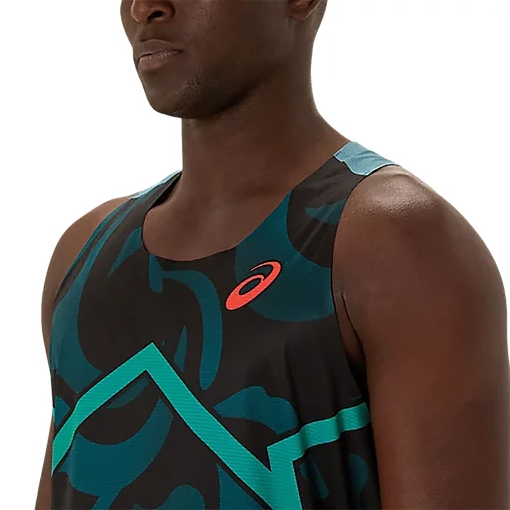 アシックス（ASICS）（メンズ）陸上ウェア シャツ クールグラフィックシングレット 2091A739.412