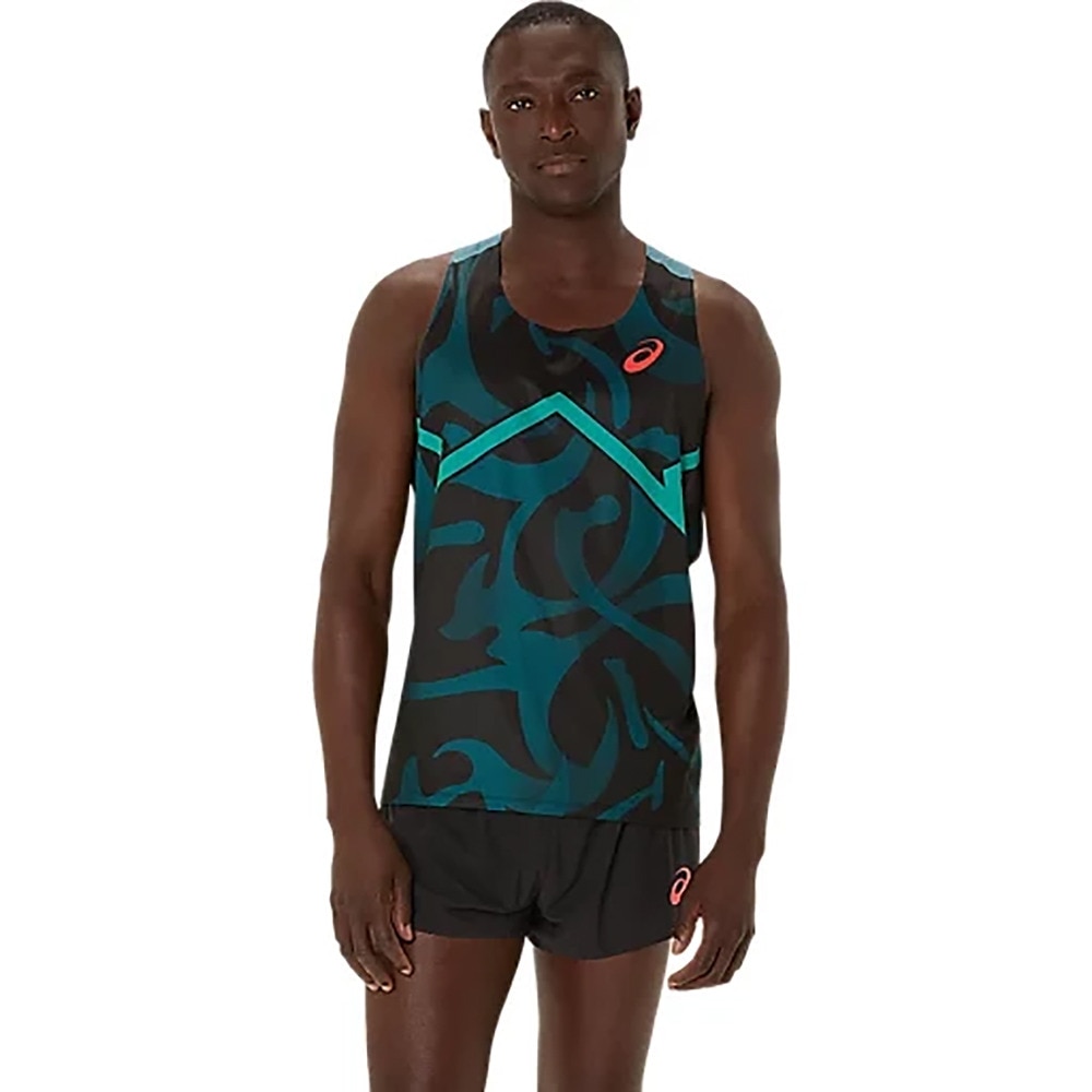 アシックス（ASICS）（メンズ）陸上ウェア シャツ クールグラフィックシングレット 2091A739.412