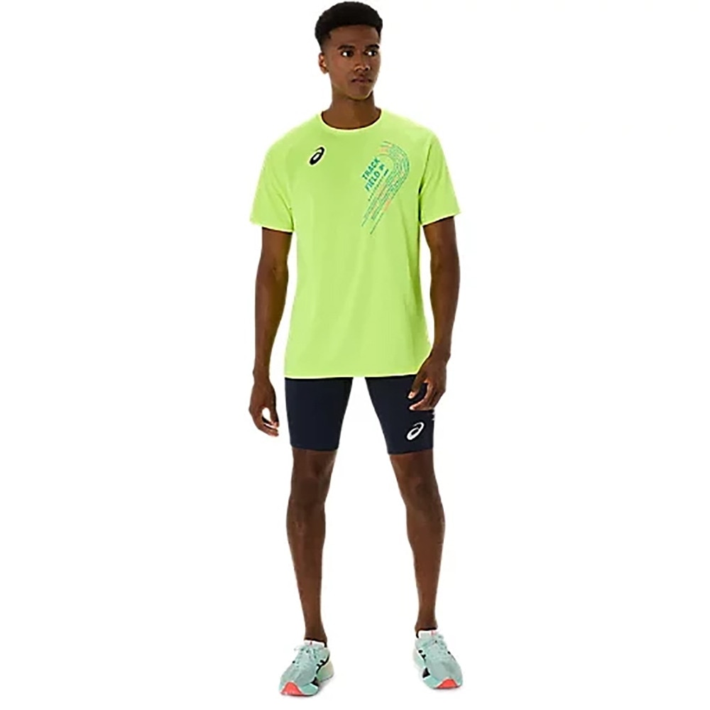 アシックス（ASICS）（メンズ）陸上ウェア トラックプラクティスグラフィック半袖シャツ 2091A749.751