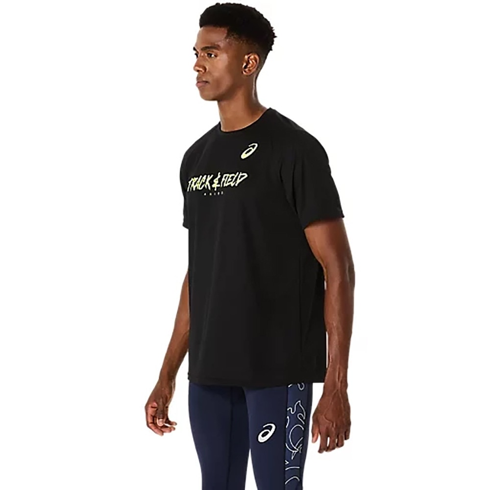 アシックス（ASICS）（メンズ）陸上ウェア トラックイベントグラフィック半袖シャツ 2091A750.001