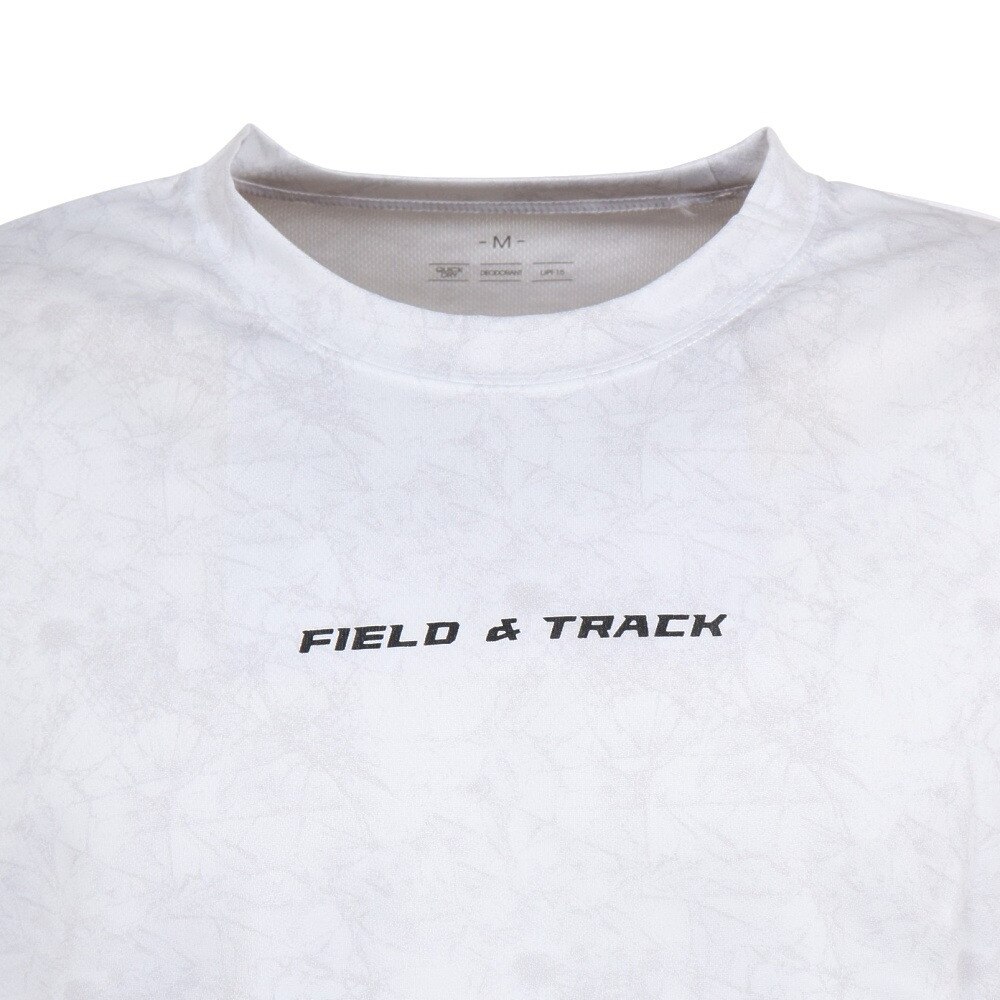 エックスティーエス（XTS）（メンズ）陸上ウェア シャツ 陸上グラフィック 長袖Ｔシャツ 771G1ES8201WHT 速乾