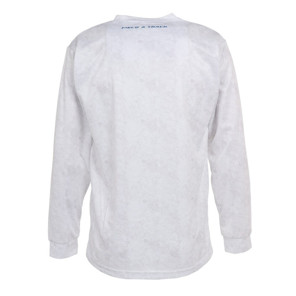 エックスティーエス（XTS）（メンズ）陸上ウェア シャツ 陸上グラフィック 長袖Ｔシャツ 771G1ES8202WHT 速乾