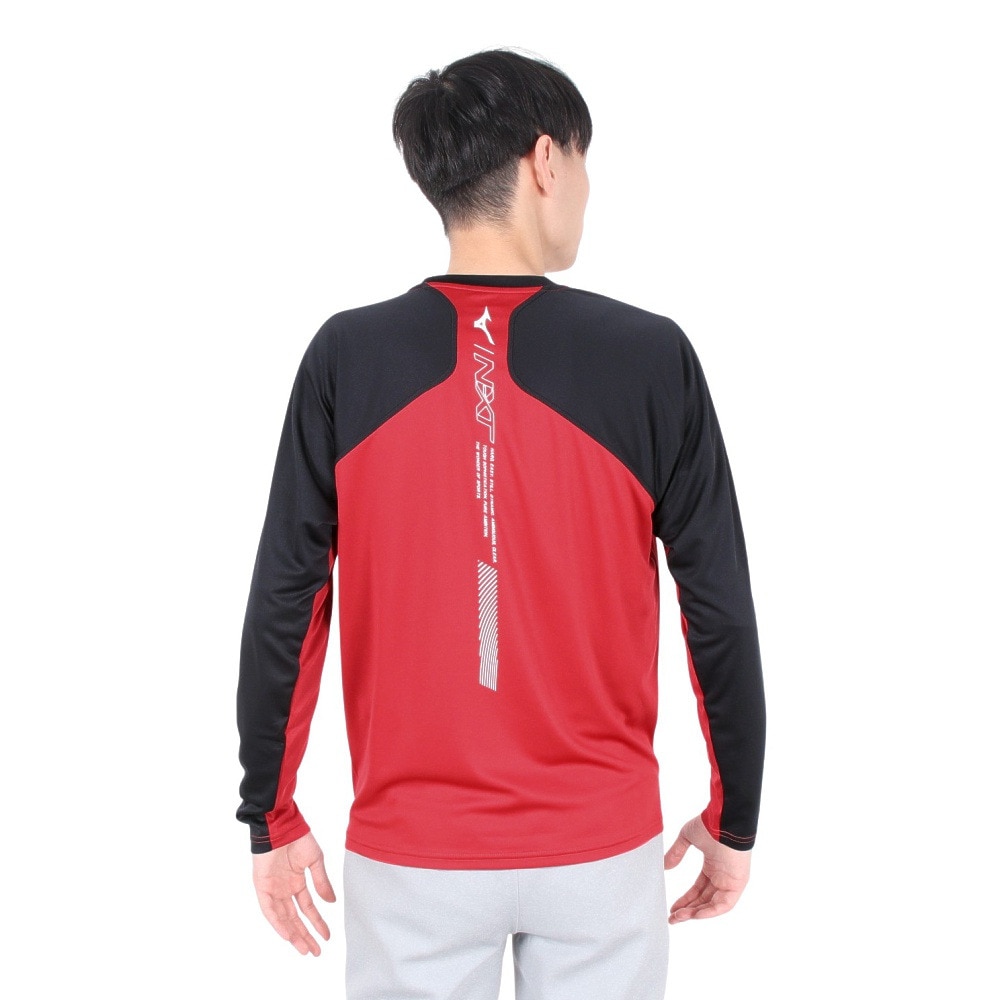ミズノ（MIZUNO）（メンズ、レディース）陸上ウェア シャツ N-XT長袖プラクティスシャツ U2MAB50162