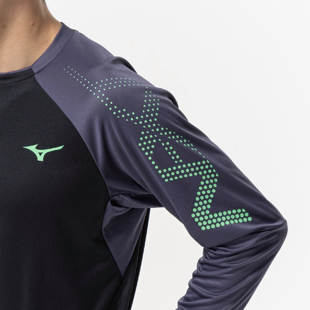 ミズノ（MIZUNO）（メンズ、レディース）陸上ウェア シャツ N-XTロングTシャツ 長袖 U2MAC50109
