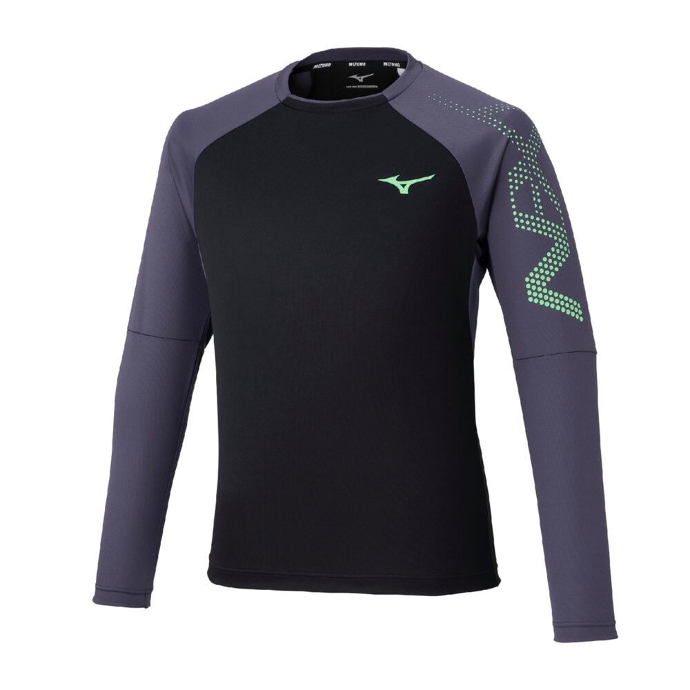 ミズノ（MIZUNO）（メンズ、レディース）陸上ウェア シャツ N-XTロングTシャツ 長袖 U2MAC50109