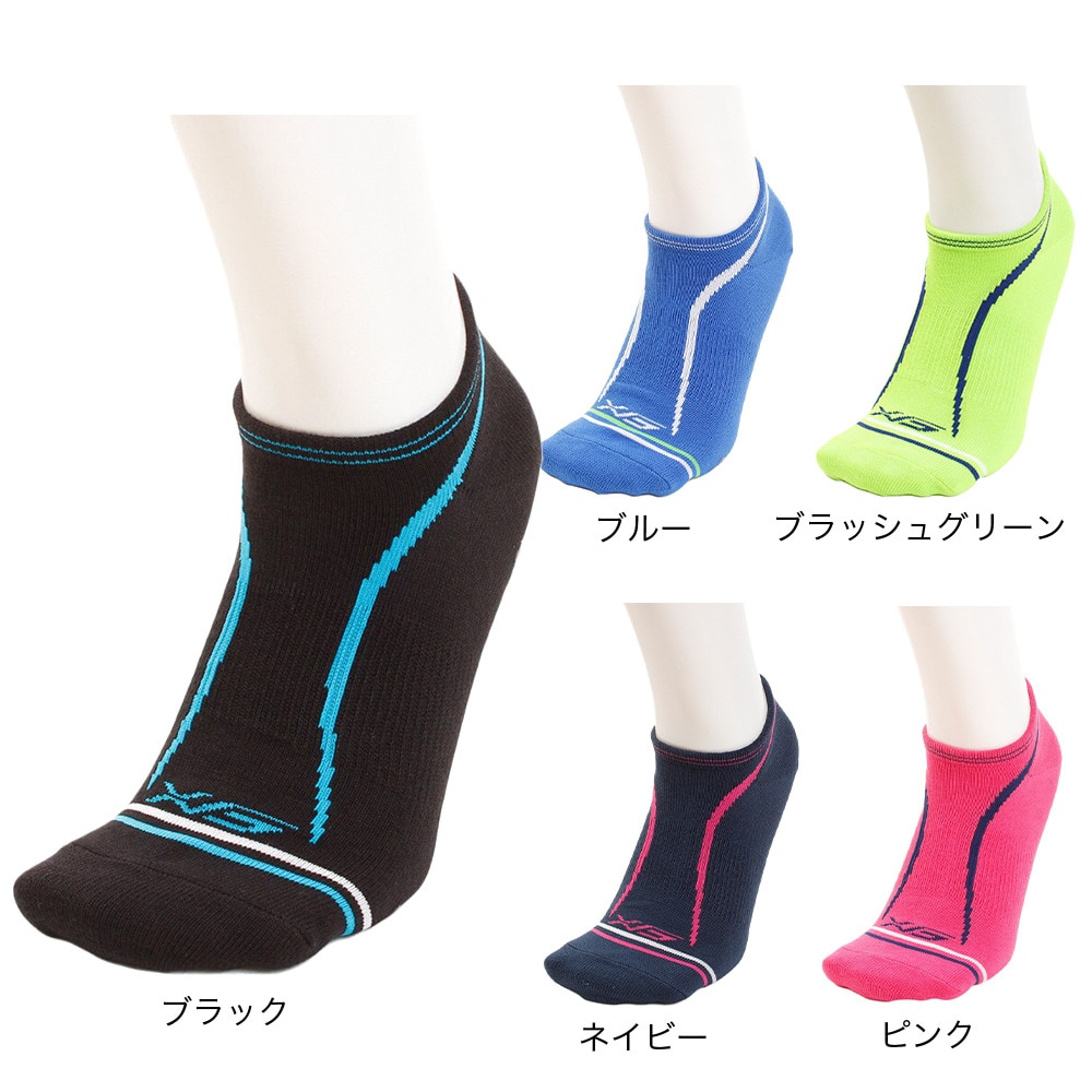 エックスティーエス（XTS）（メンズ）サイドライン スニーカーソックス 771G9RN1006 BLK