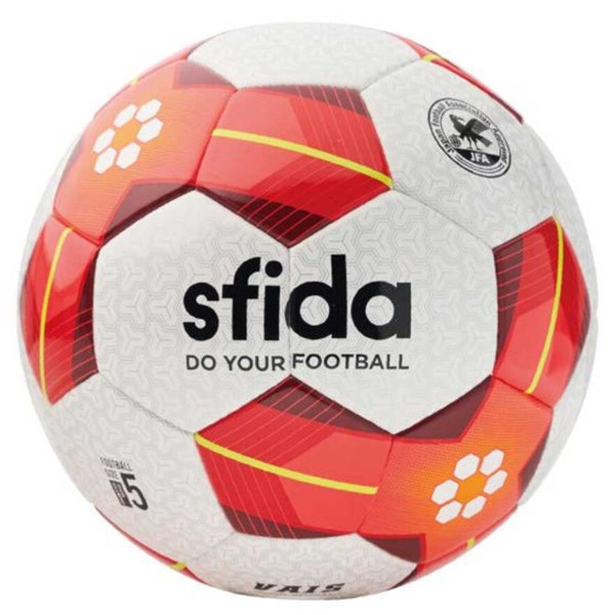  サッカーボール ５号球 (一般 大学 高校 中学校用) VAIS レッド BSF-VA02 WHT/RED 自主練